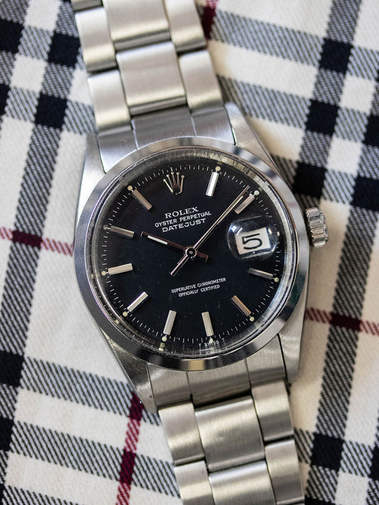 1969 Rolex Datejust 1600 Black Pie Pan