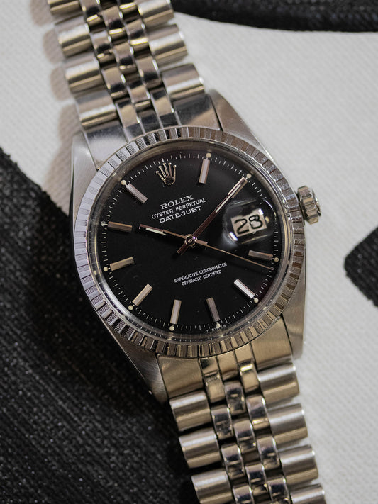 1975 Rolex Datejust 1603 Black Pie Pan