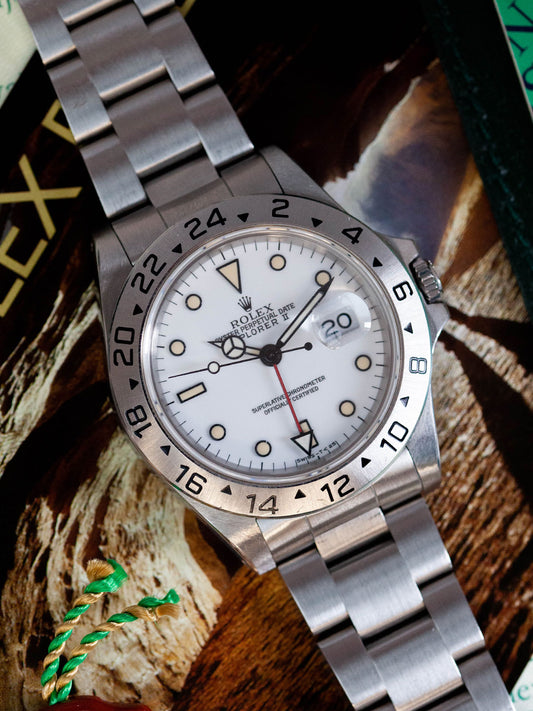 1991 Rolex Explorer II 16570 Polar "Chichi Di Mais" Full Set