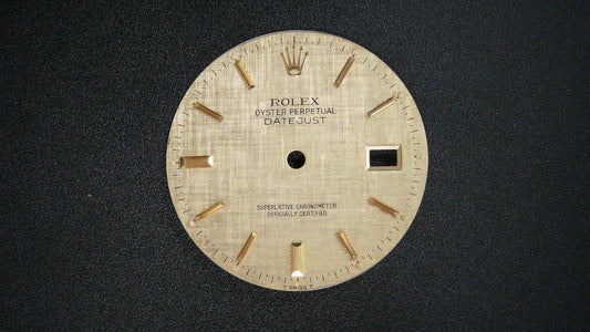 Champagne Linen Dial 36mm Doorstep Markers 16013 - 20002