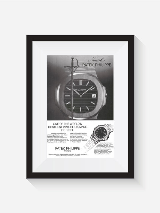 1980's Patek Philippe Nautilus "Costliest watch in the world" 12x16