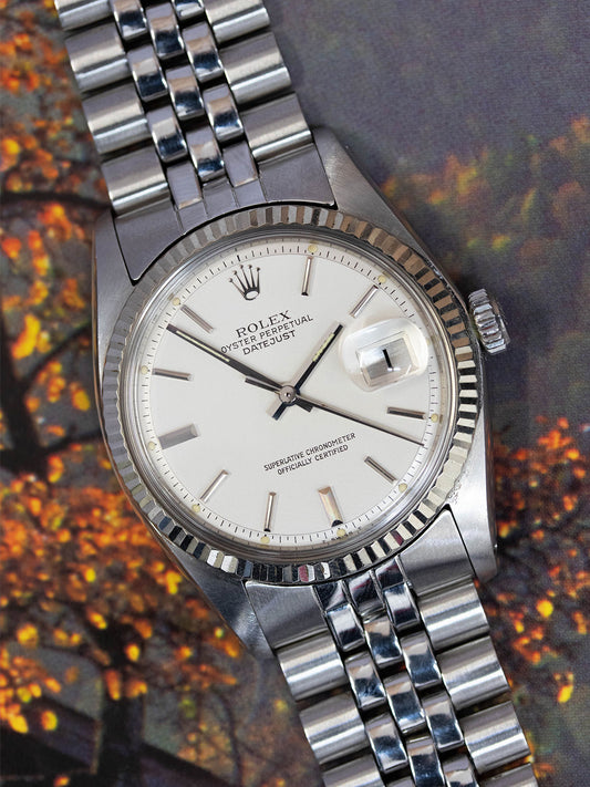 1970 Rolex Datejust 1601 Matte White