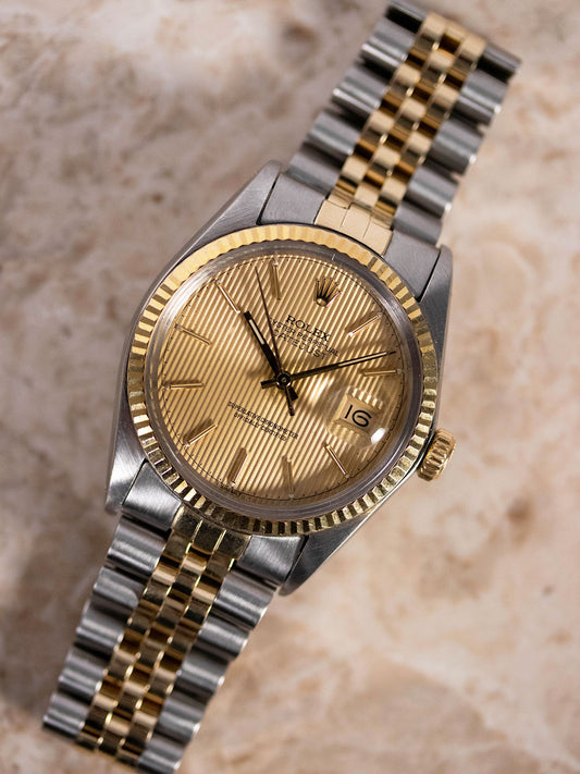 1986 Rolex Datejust 16013 Champagne Tapestry