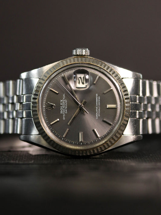 1970 Rolex Datejust 1601 Grey Dial "No Lume"