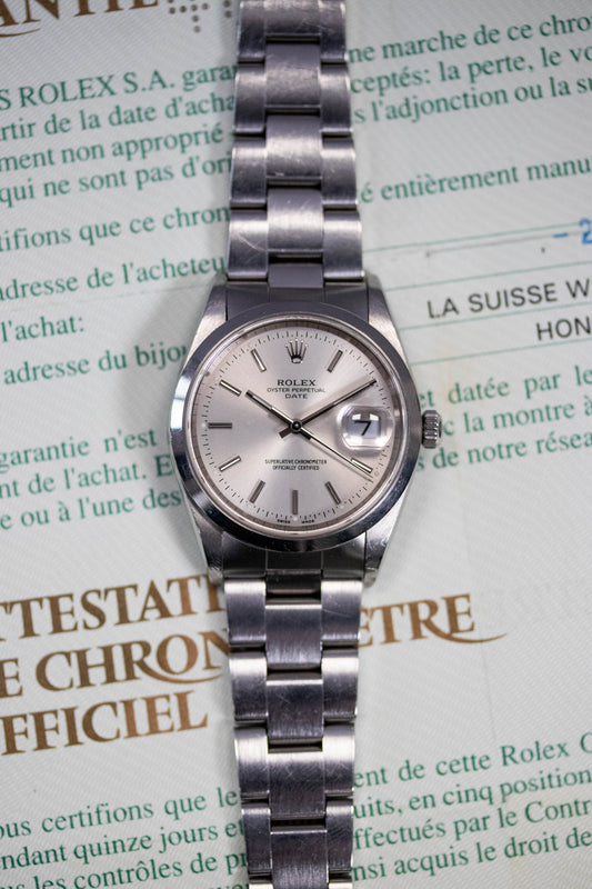 2000 Rolex Oyster Perpetual Date 15200 Full Set